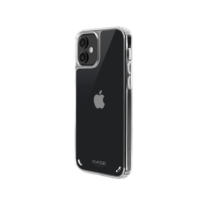 Custodia ibrida invisibile antiurto per iPhone 12 mini, trasparente