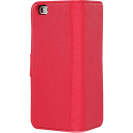Coque clapet pour Apple iPhone 6 Plus/6s Plus avec Miroir et pochette CB, Rouge