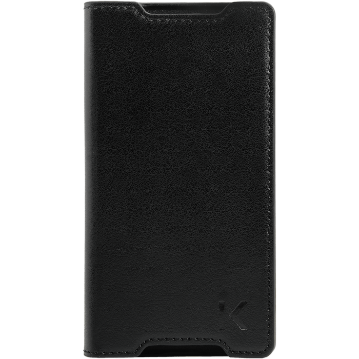 Coque Clapet Slim avec Stand pour Sony Xperia Z5 Compact, Noir