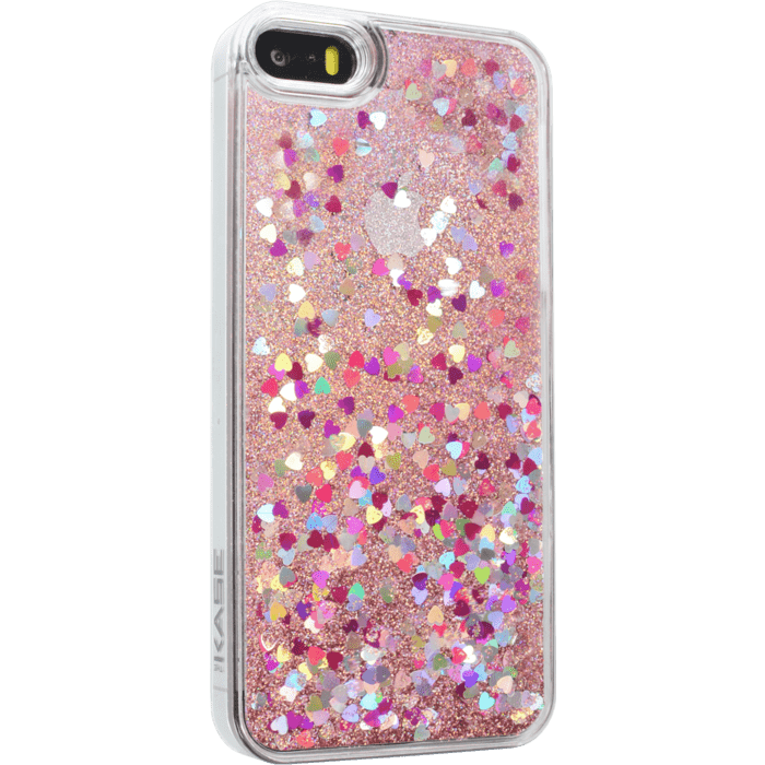 Bling Bling Coque Paillet&eacute;e pour Apple iPhone 5/5s/SE, Pink Lady