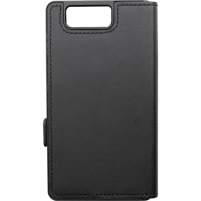 Coque clapet aimant&eacute;e avec pochette CB pour Sony Xperia Z3 Compact, Noir