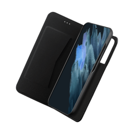 Custodia a portafoglio e custodia magnetica sottile 2 in 1 GEN 2.0 per Samsung Galaxy S21 + 5G, nera