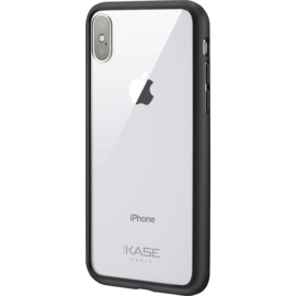 Case Transparent Glass Case for Apple iPhone X/XS, Matte Black