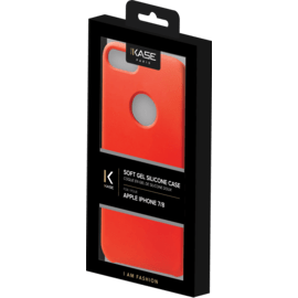 Coque en gel de silicone doux pour Apple iPhone 7/8, Rouge Ardent