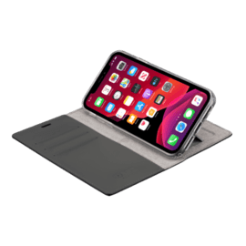 Diarycase 2.0 Genuine Leather flip case with magnetic stand for Apple iPhone 11, Midnight Black