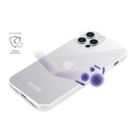 Custodia ibrida invisibile antibatterica per Apple iPhone 12 Pro Max, trasparente