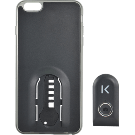 Case Selfie case with Bluetooth Remote Shutter for iPhone 6/6s Plus, Satin Black