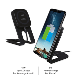 Case Magnetic Universal Qi Wireless Charging Stand (Quick Charge 10W), Black