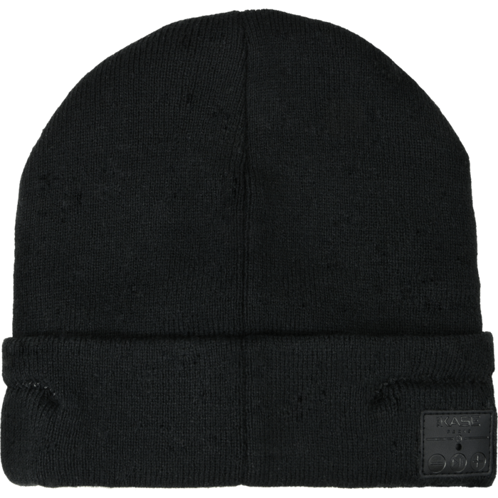 Casque Bluetooth Bonnet maille c&ocirc;tel&eacute;e, Noir