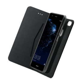 Case 2-in-1 Magnetic Slim Wallet & Case for Huawei P10 Lite, Black