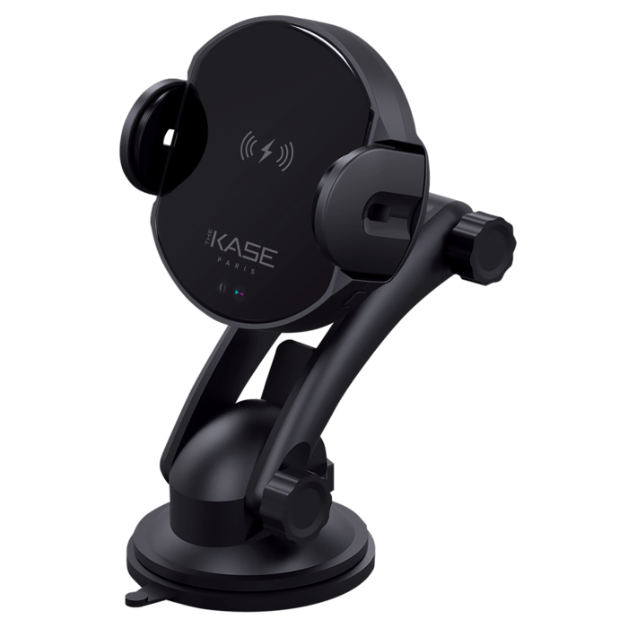 Kit de recharge rapide sans fil universel Qi &agrave; d&eacute;tection automatique, Noir