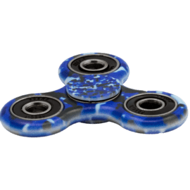 Case Fidget Spinner, Blue Camouflage