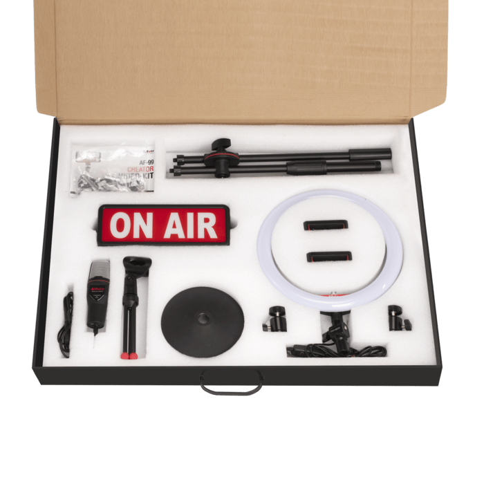 Anneau Lumineux Selfie à LED & Microphone