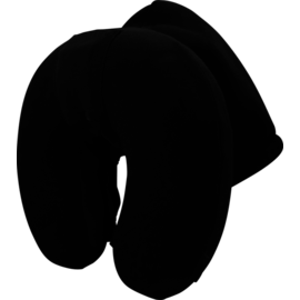 Hoodie Coussin de voyage avec des &eacute;couteurs bluetooth int&eacute;gr&eacute;s, Noir