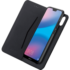Case 2-in-1 Magnetic Slim Wallet & Case for Huawei P20 Lite, Black