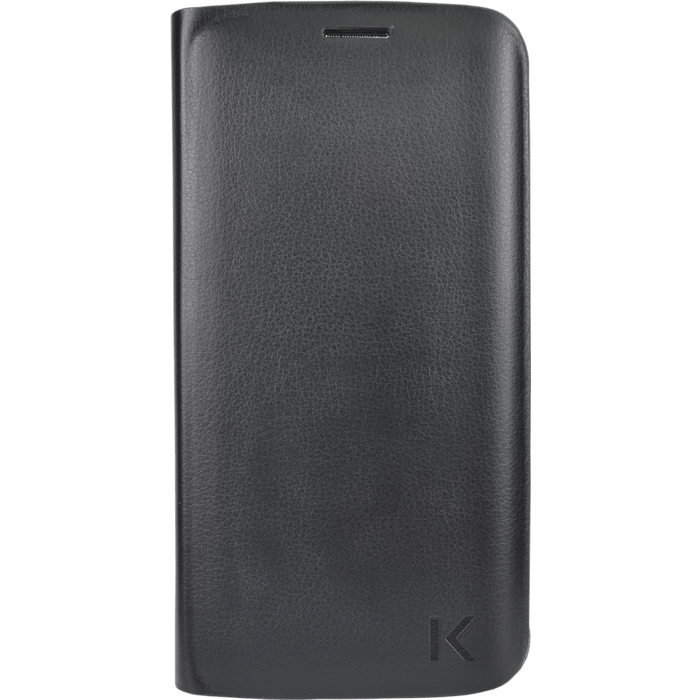 Etui &agrave; clapet pour Samsung Galaxy S6 Edge, Noir Cosmos