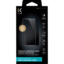 Protection d'&eacute;cran premium en verre tremp&eacute; pour Wiko Highway Pure, Transparent