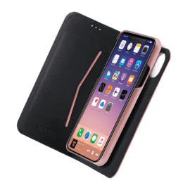 Case 2-in-1 Magnetic Slim Wallet & Case for Apple iPhone X/XS, Rose Gold