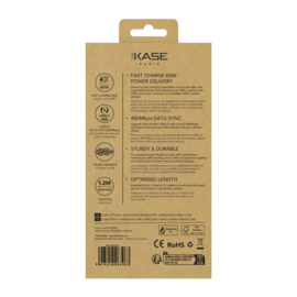 C&acirc;ble FAST CHARGE/SYNC USB-C vers USB-C 60 W &agrave; double tresse (1.2M), Blanc