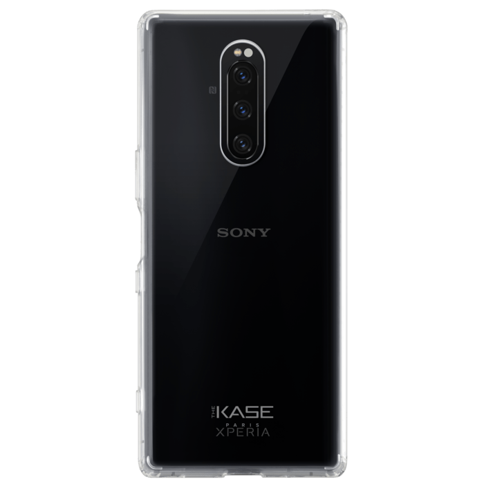 Coque hybride invisible pour Sony Xperia 1, Transparente