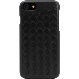 Case Treccia Genuine Leather Case for Apple iPhone 6/6s/7/8, Satin Black