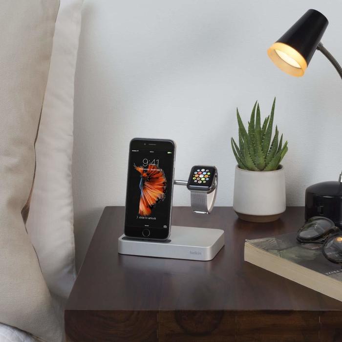 Dock de charge Iphone et Apple swatch blanc | The Kase