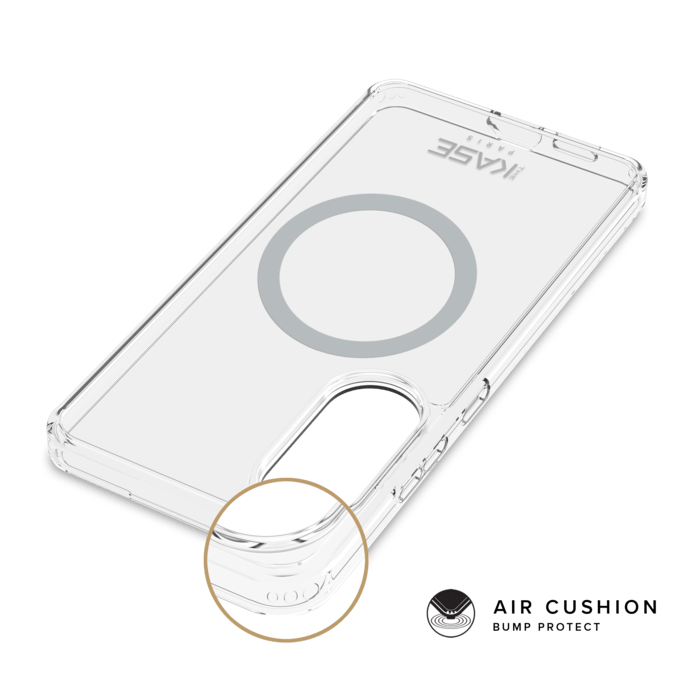 Coque antichoc magn&eacute;tique invisible Fabriqu&eacute; Avec du 75% Plastique Recycl&eacute; pour Samsung Galaxy S25 Edge 5G, Transparente