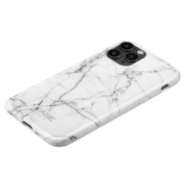 Coque effet marbr&eacute; pour Apple iPhone 11 Pro, Blanc