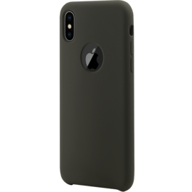 Coque en gel de silicone doux pour Apple iPhone X, Vert olive fonc&eacute;