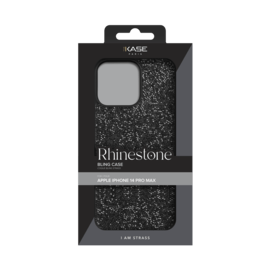 Coque Bling Strass pour Apple iPhone 14 Pro Max, Minuit Noir