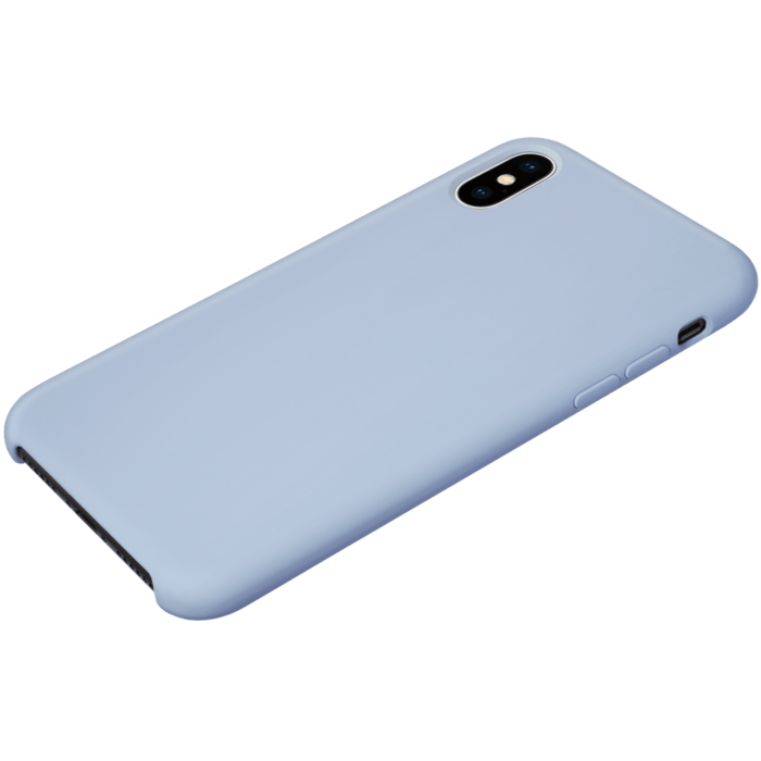 Coque en gel de silicone doux pour Apple iPhone X/XS, Lilas Bleu