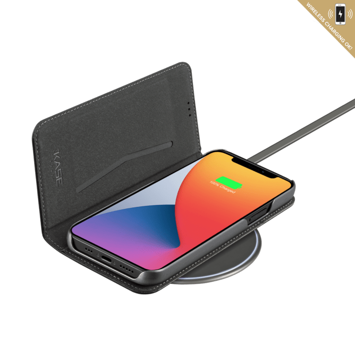 Portafoglio e custodia magnetici slim 2 in 1 GEN 2.0 per Apple iPhone 6.1 ″ 2020, nero