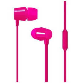 K In-ear Headphones, Fuchsia Pink