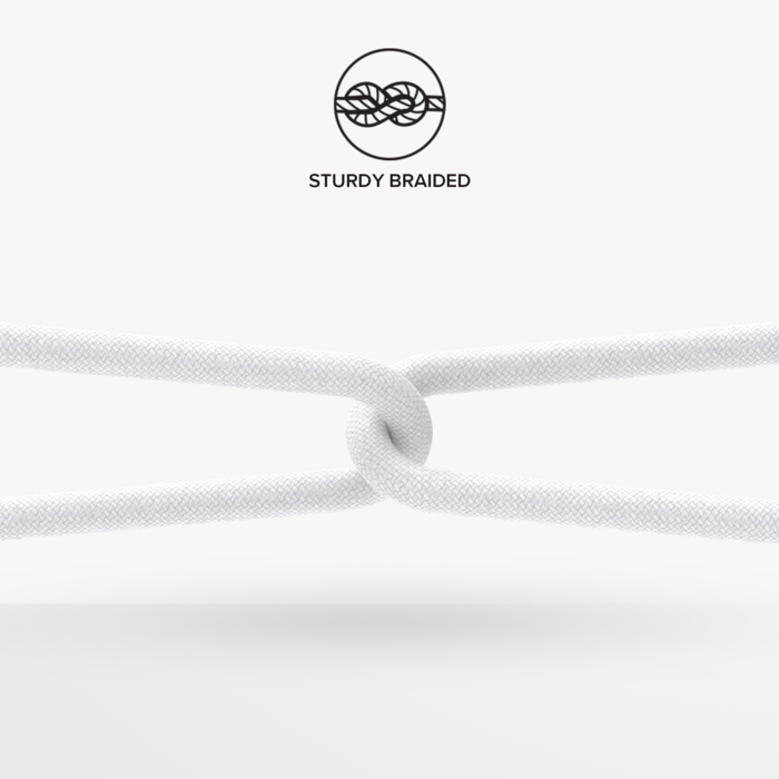 C&acirc;ble FAST CHARGE/SYNC USB-C vers Lightning &agrave; double tresse (1.2M), Blanc