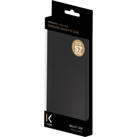 Etui &agrave; clapet pour Samsung Galaxy S7 Edge, Noir