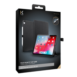 Coque clapet folio slim fit avec porte-stylo pour Apple iPad Pro 12,9 pouces 3rd g&eacute;n&eacute;ration
