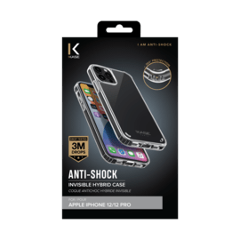 Coque Antichoc hybride invisible for Apple iPhone 12/12 Pro, Transparente