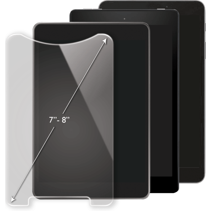 Protection d'&eacute;cran premium en verre tremp&eacute; universel pour tablette (7-8 pouces)