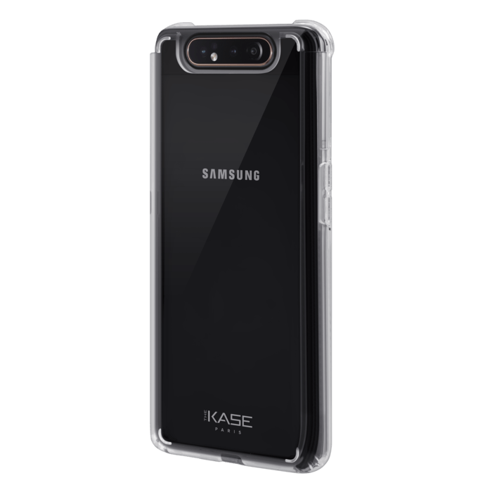 Coque hybride invisible pour Samsung Galaxy A80 2019, Transparent