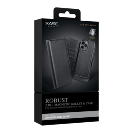 Etui & Coque robuste magn&eacute;tique 2-en-1 pour Apple iPhone 13 Pro, Noir Onyx