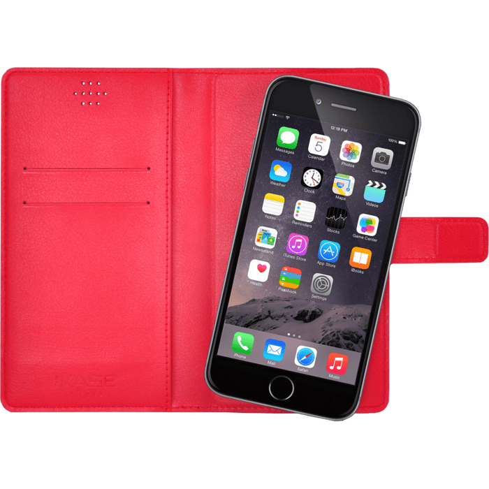 Coque clapet Universelle pour Smartphone (jusqu &agrave; 4.7 pouce), Lipstick Rouge