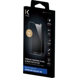 Protection d'&eacute;cran premium en verre tremp&eacute; pour Samsung Galaxy A5, Transparent
