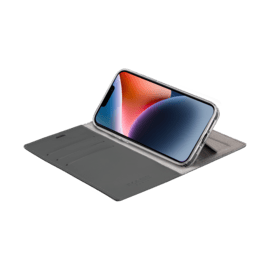 Diarycase 2.0 Coque clapet en cuir véritable avec support aimanté pour Apple  iPhone 14 Plus, Noir Minuit