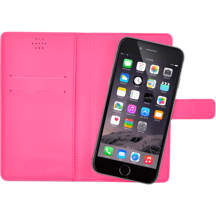 Coque clapet Universelle pour Smartphone (jusqu &agrave; 4.7 pouce), Rose Fandango