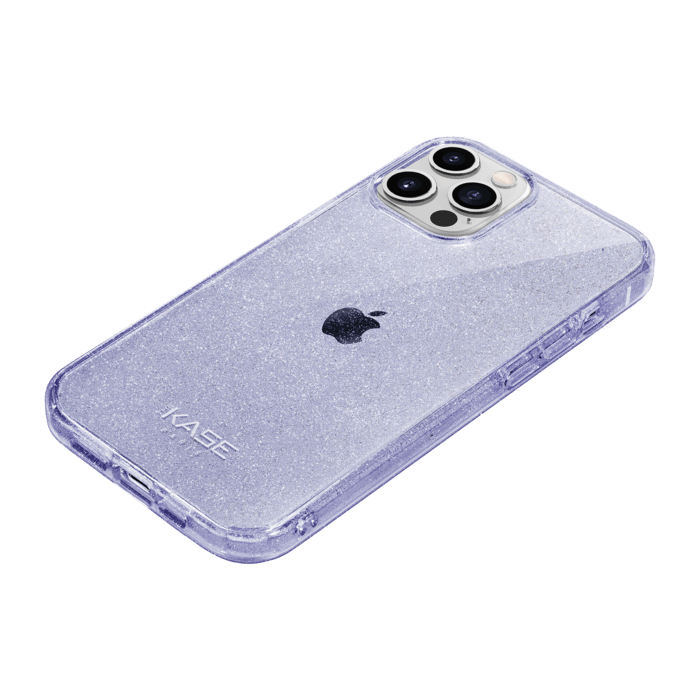 Coque hybride étincelante invisible pour iPhone Apple 12/12 Pro, Violet