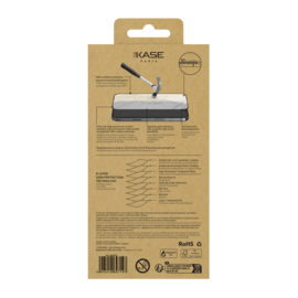 Protection d&rsquo;&eacute;cran antibact&eacute;rienne en verre tremp&eacute; ultra-r&eacute;sistant &agrave; bords incurv&eacute;s (60% verre tremp&eacute; recycl&eacute;) pour Apple iPhone 17 Pro Max, Noir