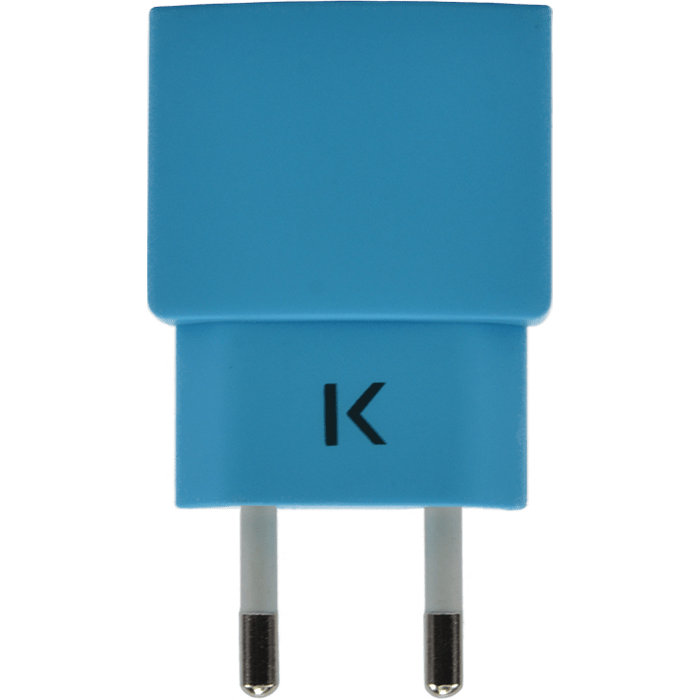 Chargeur Universel Mono USB (EU) 1A, Bleu ciel