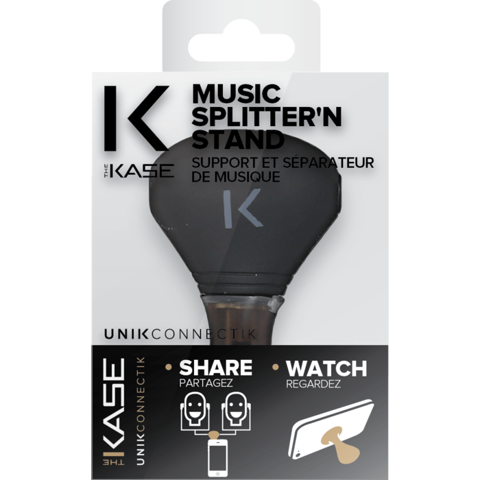 Support et s&eacute;parateur de musique, Noir