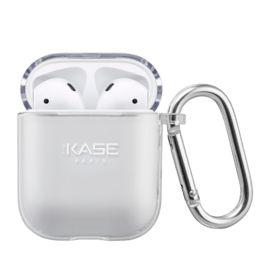 Coque Invisible en cristal clair pour Apple AirPods compatible avec le chargement sans fil, Transparent