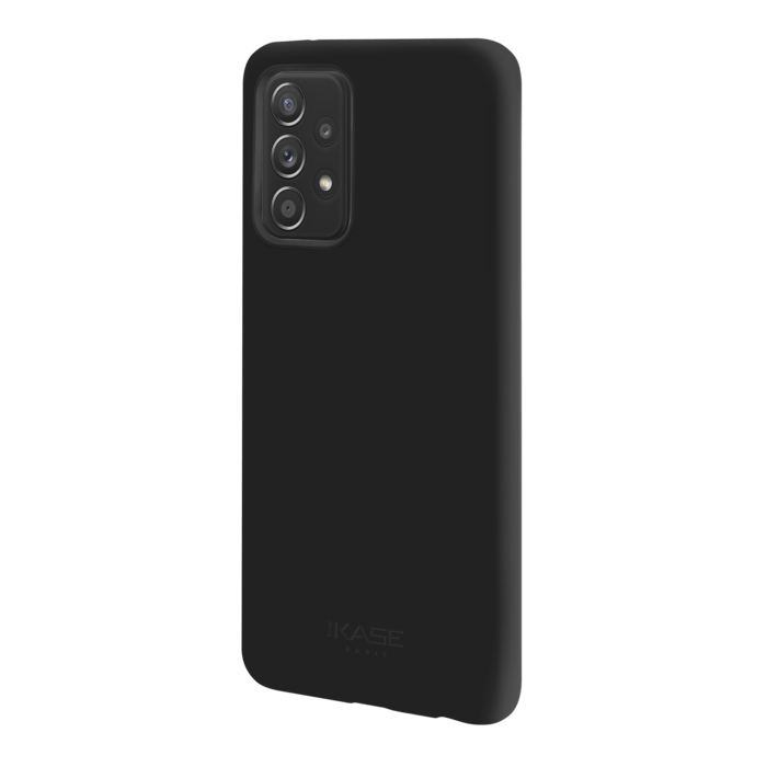 Coque en Gel de Silicone Doux pour Samsung Galaxy A52 4G/A52 5G/A52s 5G 2021, Noir satin